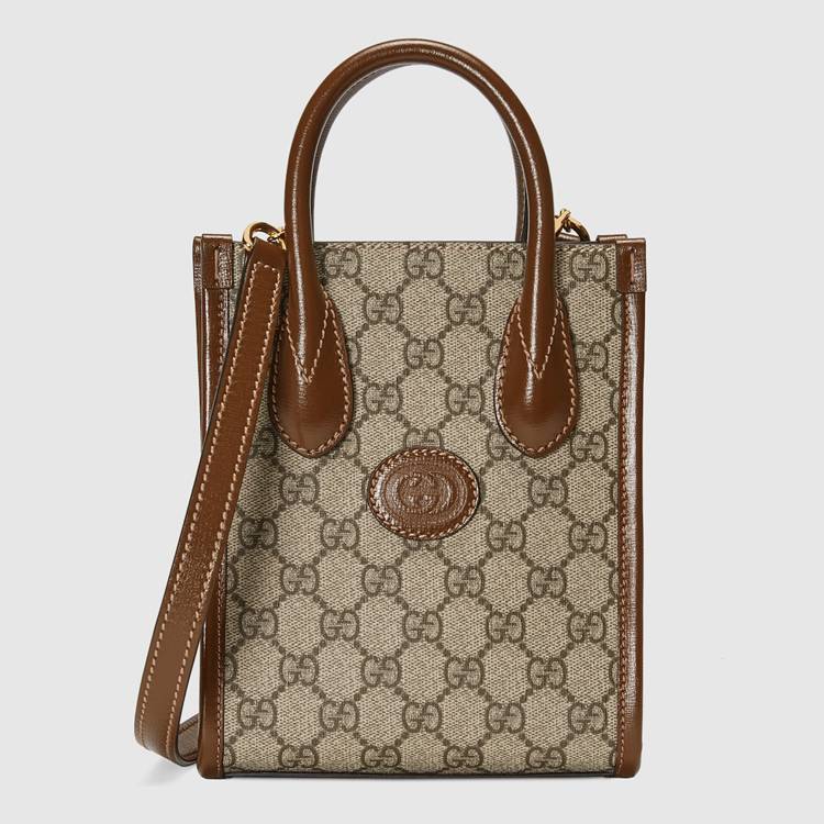 671623.92TCG.8563.001.061.0000.Light Mini tote bag with Interlocking G